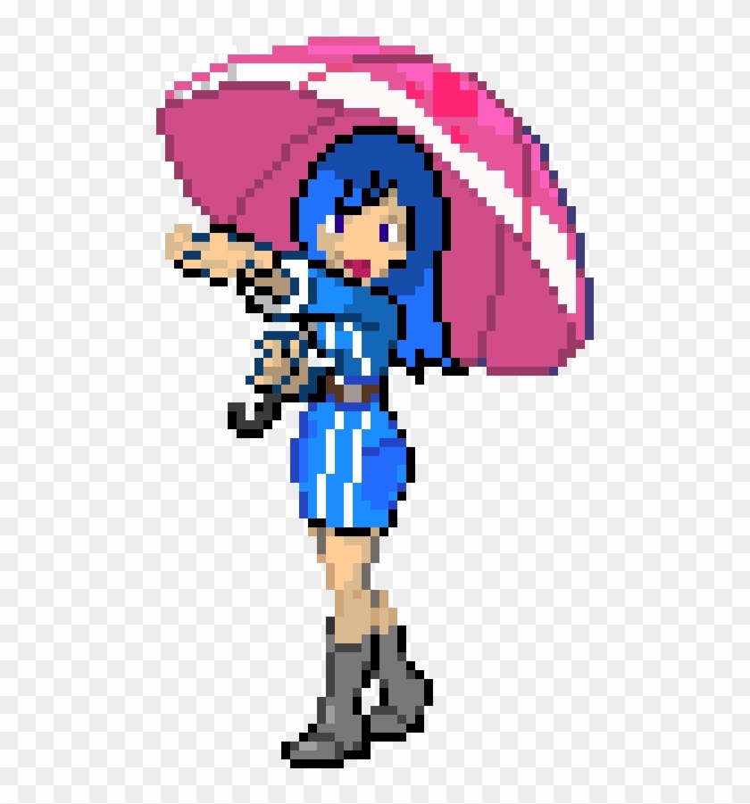 Juvia Sprite - Fairy Tail Pixel Art #387416