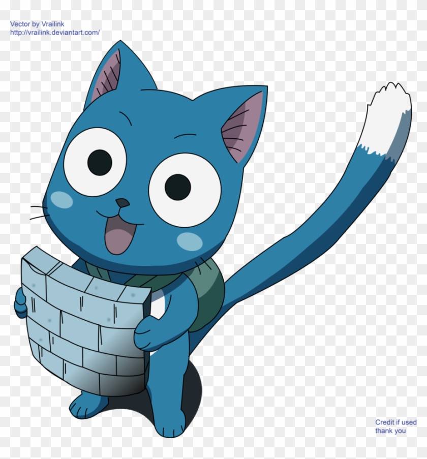 Fairy Tail Happy By Vrailink - Cartoon #387433