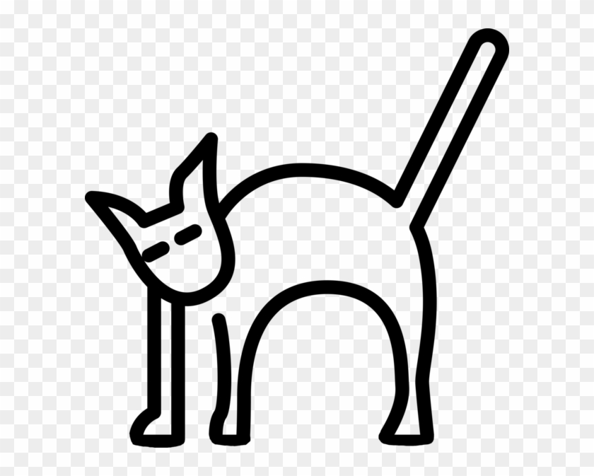 Cat With Arched Back Stamp - Cat #387480
