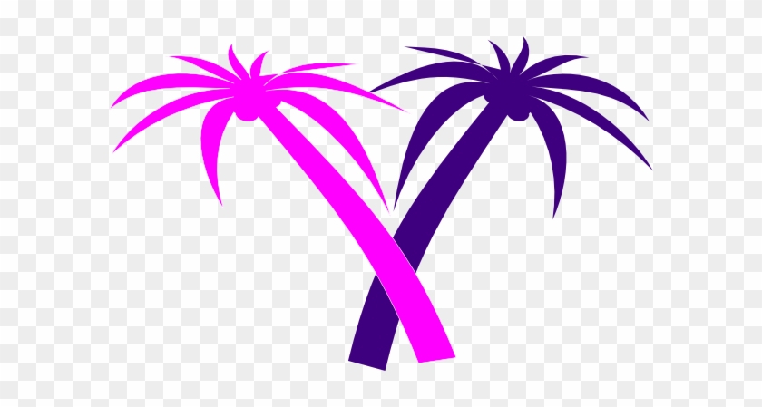 Double Palm Tree Clip Art At Clkercom Vector Online - Tree #387526