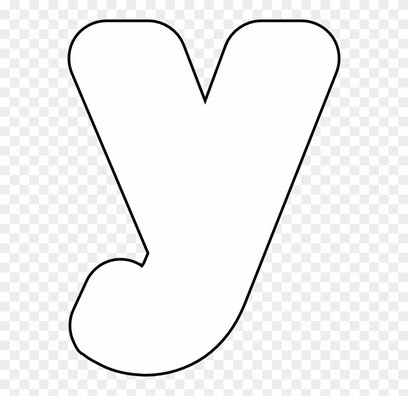 Printable Letter Y Outline Print Bubble Letter Y Printable Letters 