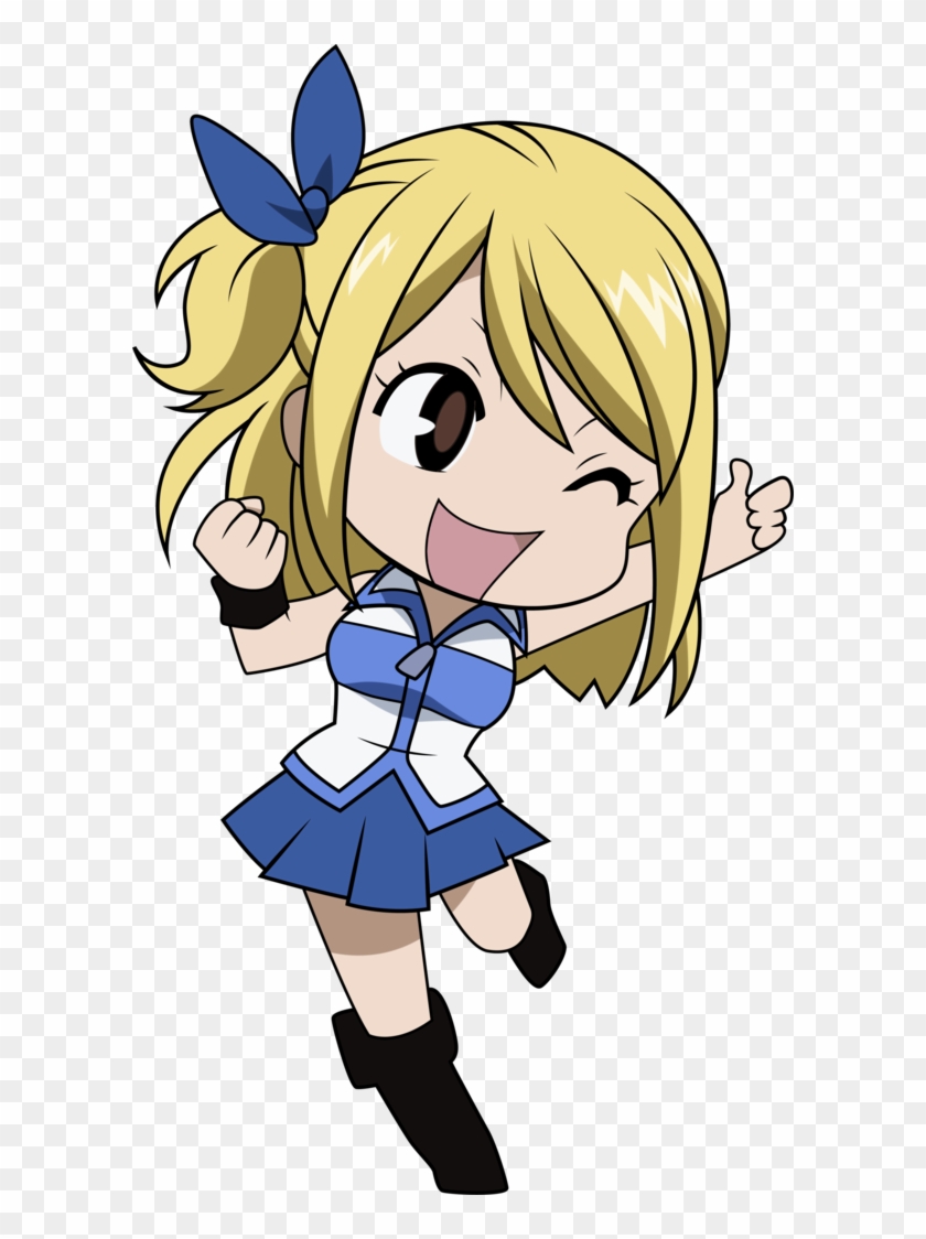 Lucy Heartfilia Chibi By Flavio-ruru - Chibi Fairy Tail Lucy #387616