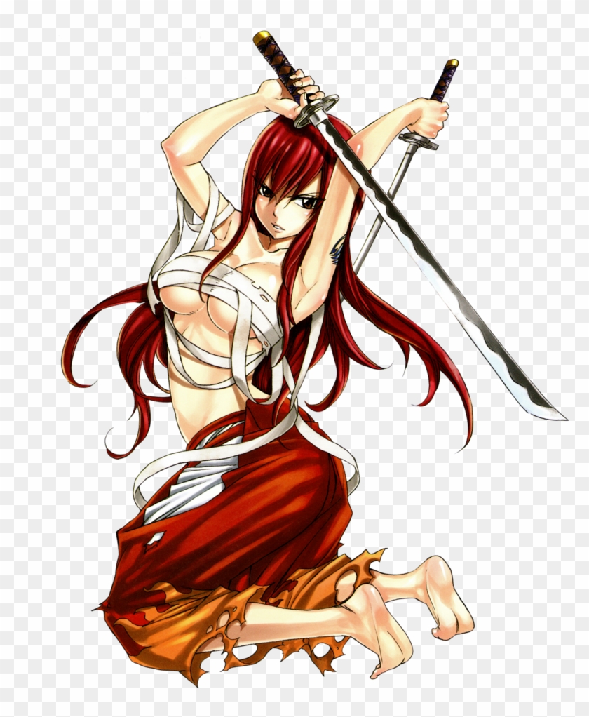 Fairy Tail Erza Scarlet Png By Bloomsama - Fairy Tail Erza Katana #387621