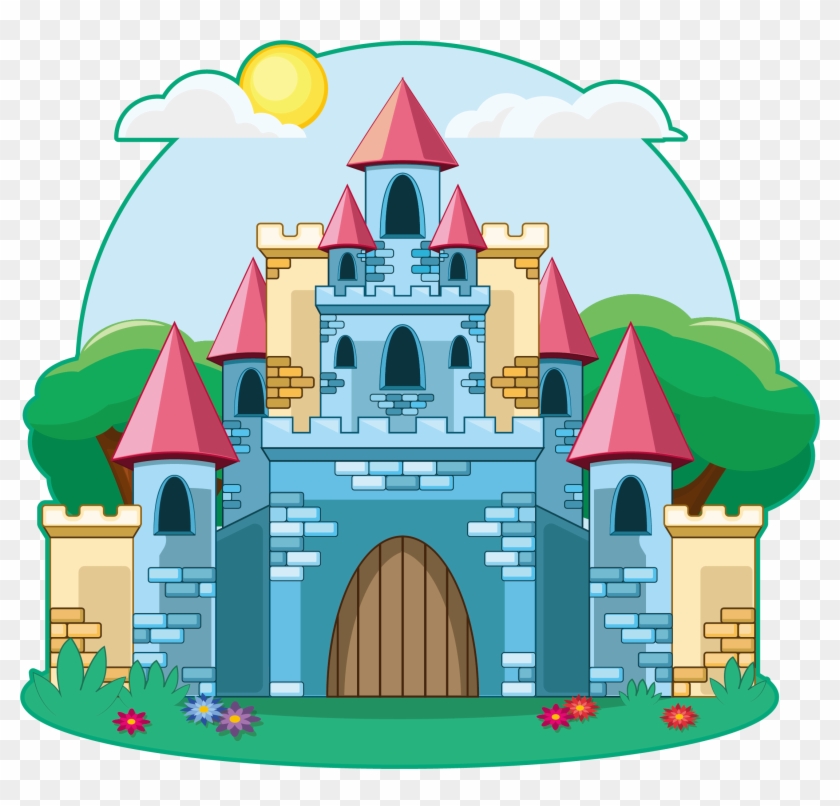 Castle Cartoon Drawing Illustration - Castle Cartoon #387641