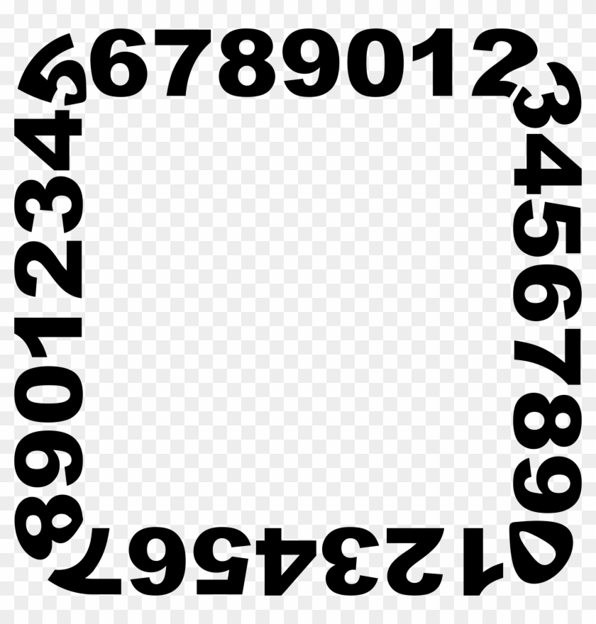 Big Image - Numbers Frame Png #387696