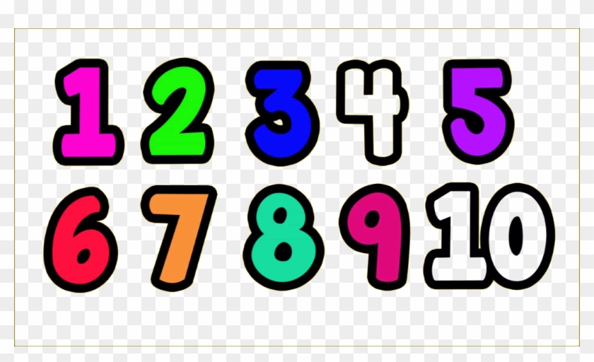 1 To 10 Numbers Transparent Png - Numbers 1 To 10 #387729