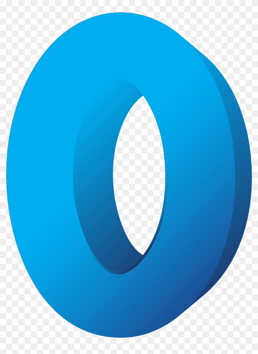 Blue Number Zero Transparent Png - Zero Number Transparent #387795