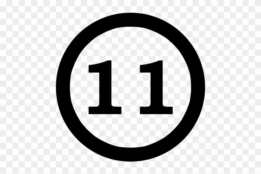 Number 11 Clip Art - 11 In A Circle #387831