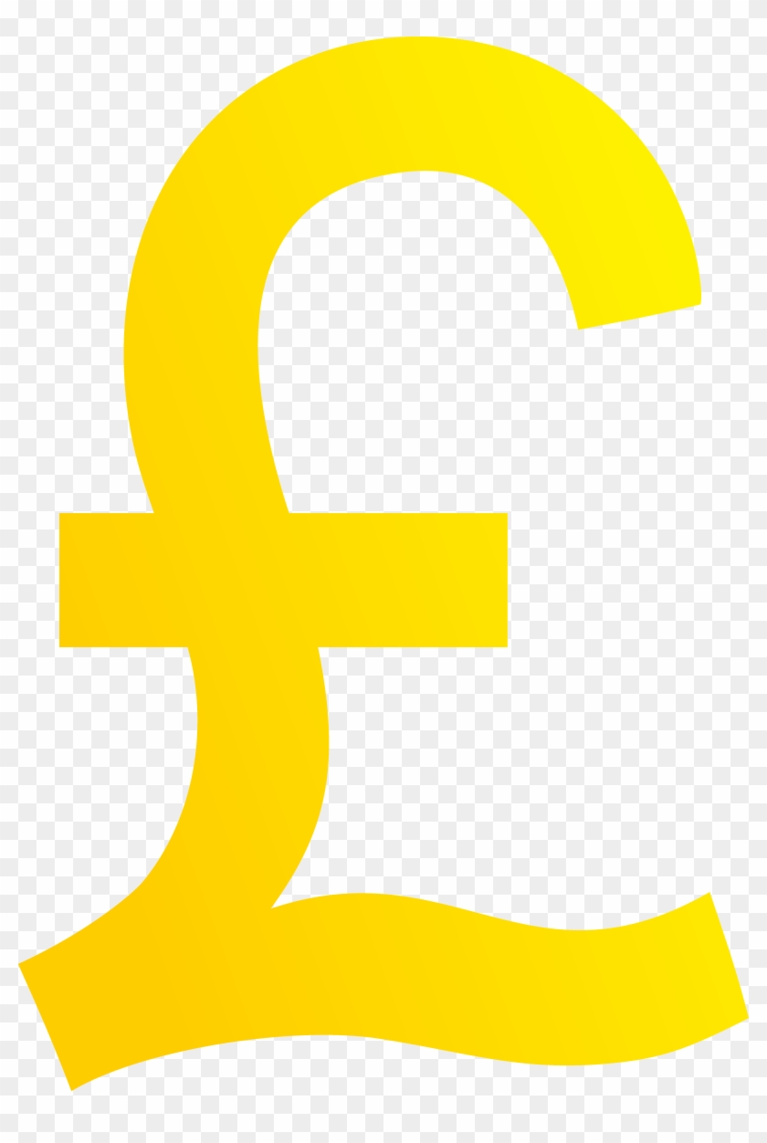 Sterling Clipart - Yellow Pound Sign #387840