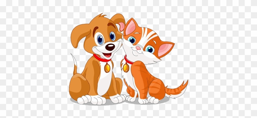 Cats And Dogs - Cat And Dog Cartoon #387917