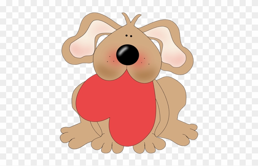 Dog Heart Clip Art - Dog With Heart Clipart #387919