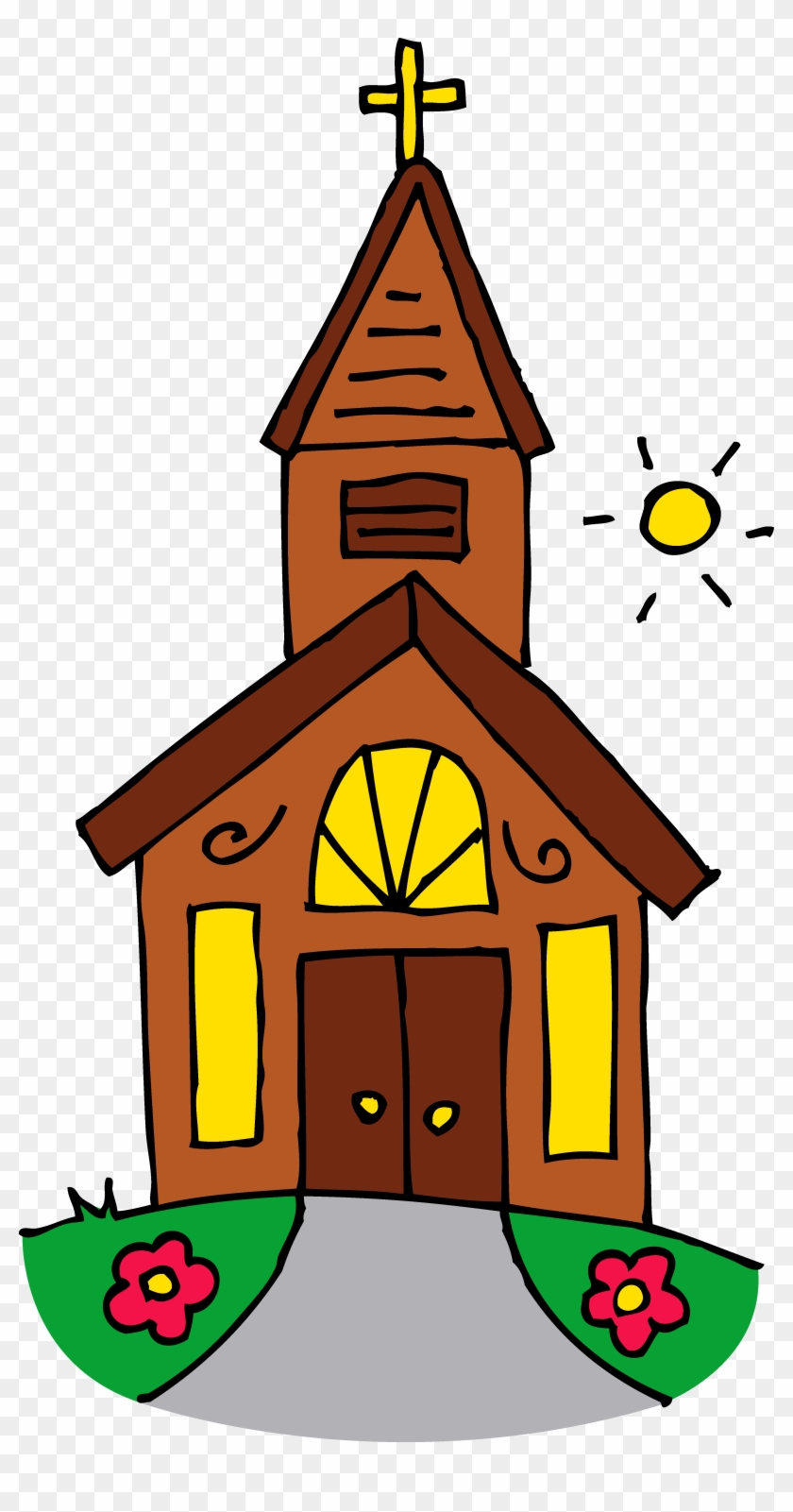 How To Draw A Church, Step By Step, Buildings, Landmarks - Cute Church Clipart #388100