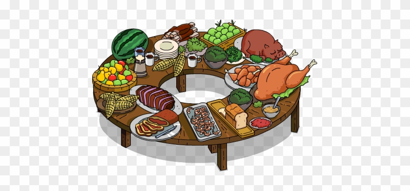 360 Degree Buffet Table - Animated Buffet Table - Free Transparent PNG  Clipart Images Download