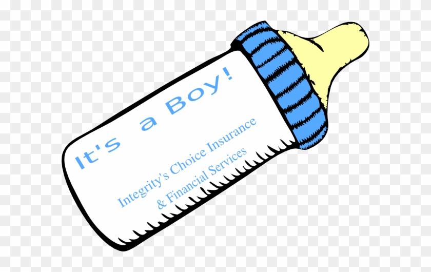 Baby Blue Bottle Clip Art At Clker - Baby Bottle Clip Art #388126