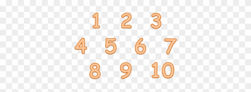 1 To 10 Numbers Png Pic Background - Numbers 1 To 10 #388173