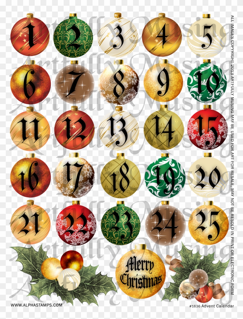 Christmas Tree Advent Calendar Tutorial, New Collage - Christmas Trees With Numbers #388220