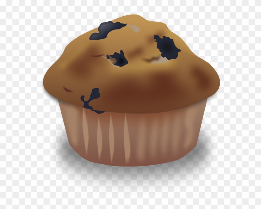 Chocolate Cake Clipart Plain Cupcake - Clipart Of A Muffin #388276
