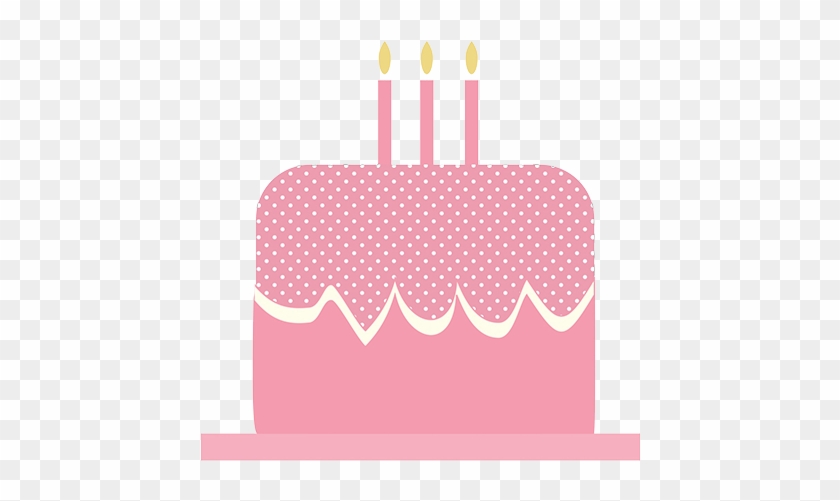 Dessert Clipart Transparent Background - Pink Birthday Cake Clipart #388286