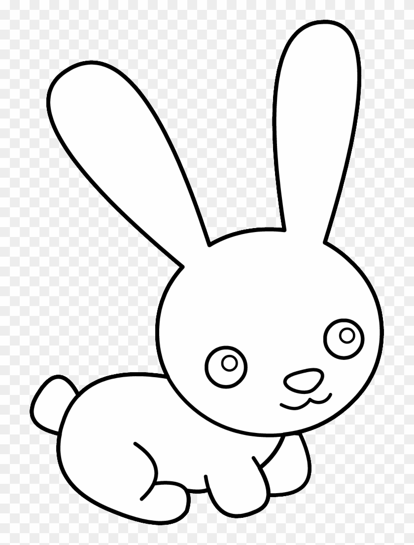 Bunny Black And White Bunny Rabbit Clipart Black And - Cute Bunny Clipart Black And White #388375