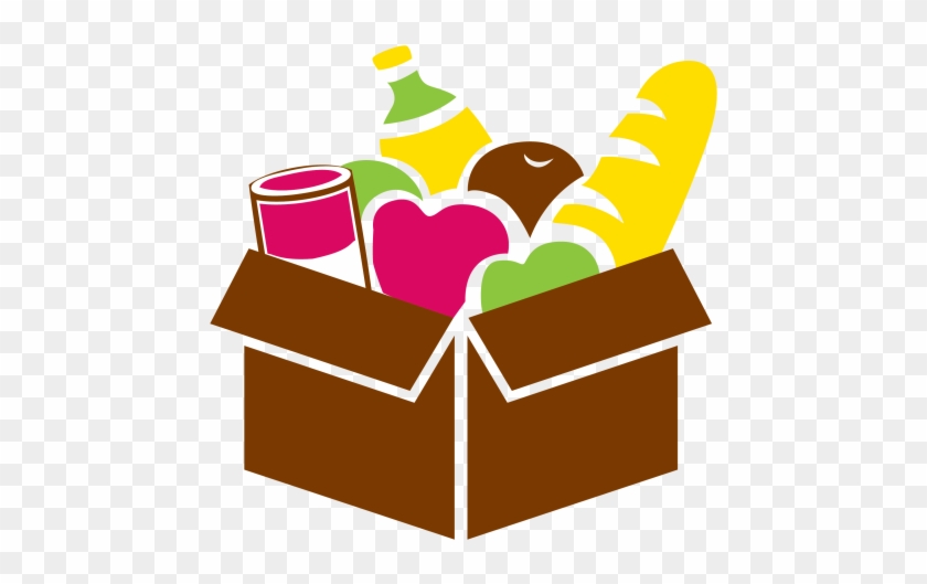 Pin Food Bank Clipart - Box Silhouette #388385