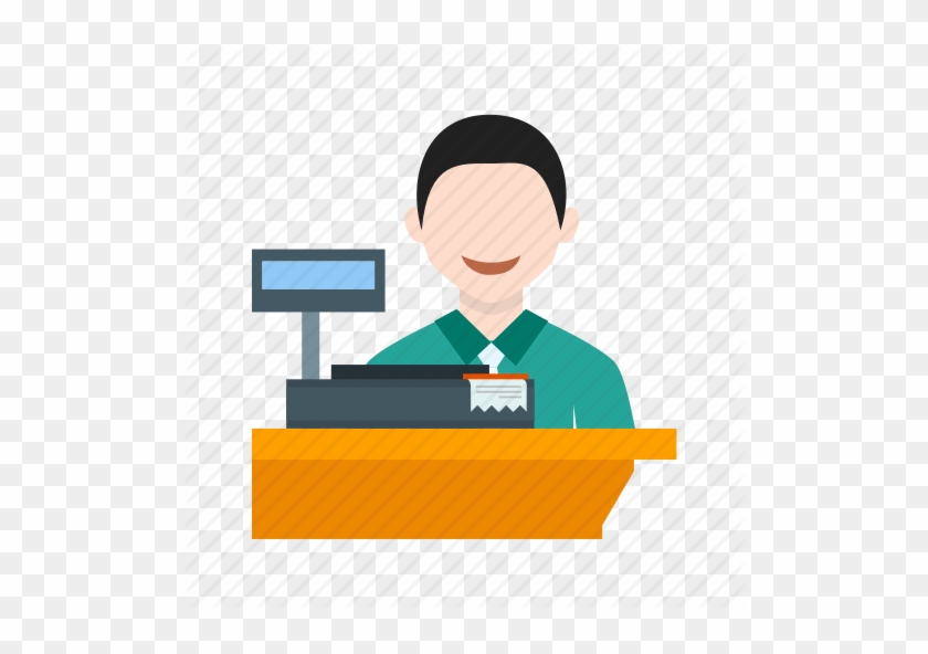 Pin Book Store Clipart - Cashier Icon #388392