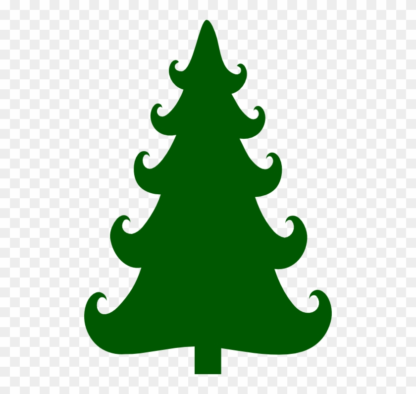 This - Cute Christmas Tree Silhouette #388478