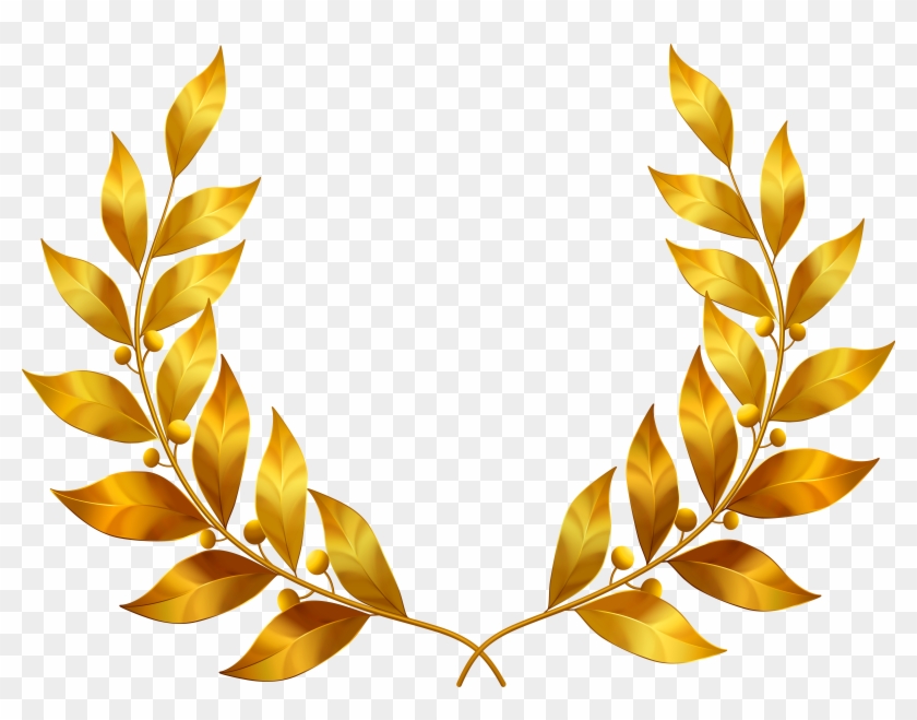 Gold Leaves Clip Art - Golden Leaves Clip Art #388498