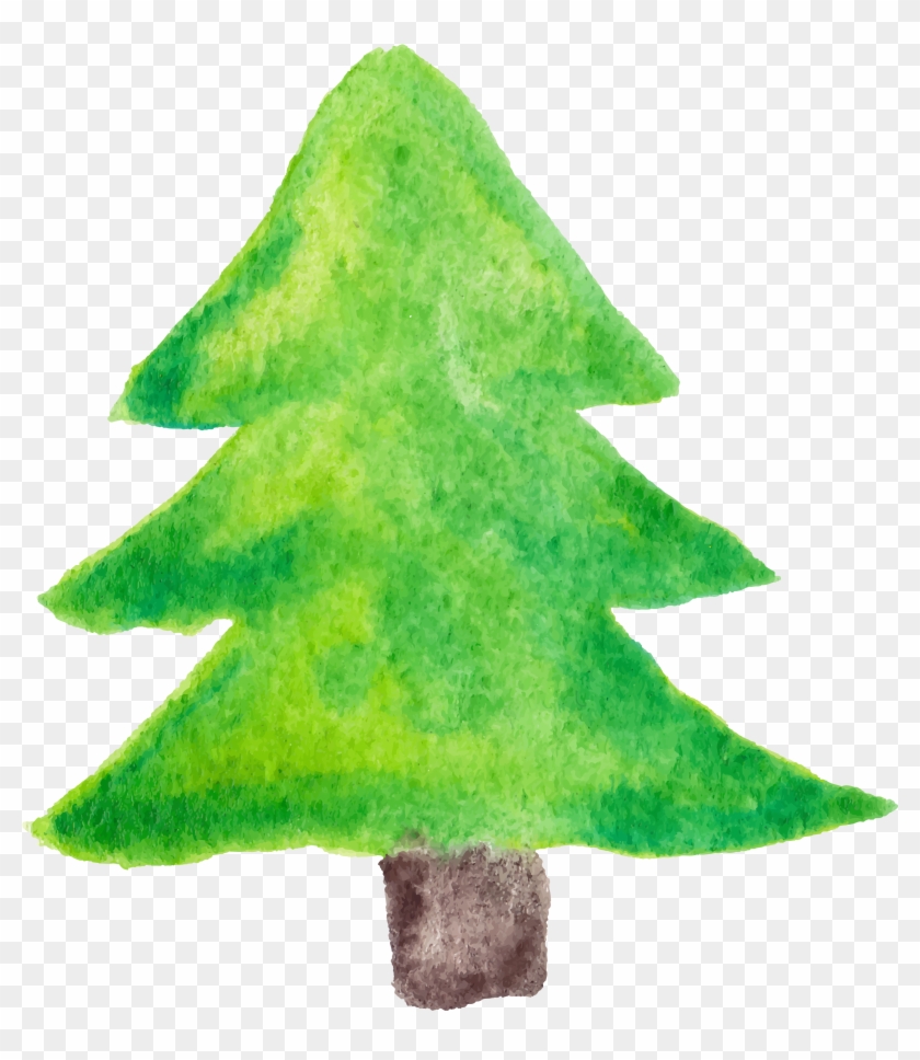 Christmas Tree Watercolor Painting - Christmas Tree #388507