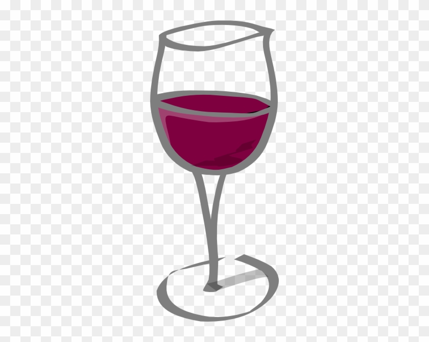 Purple Wine Glass Clip Art - Wine Glass Clip Art #388565