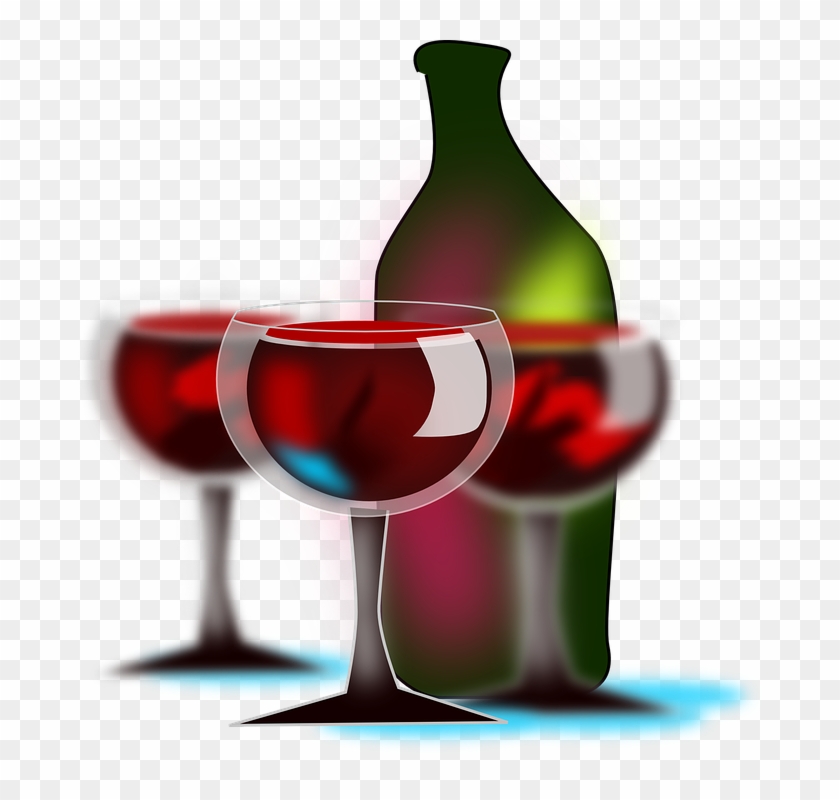 Wine Glass Graphic 20, - Botella De Vino Png Transparente #388593