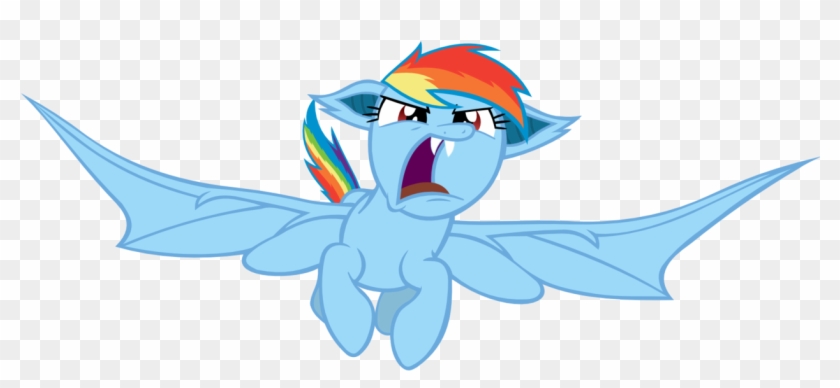 Rainbow Dash Rarity Applejack Pony Bat Mammal Cartoon - Mlp Vampire Bat Rainbow Dash #388609