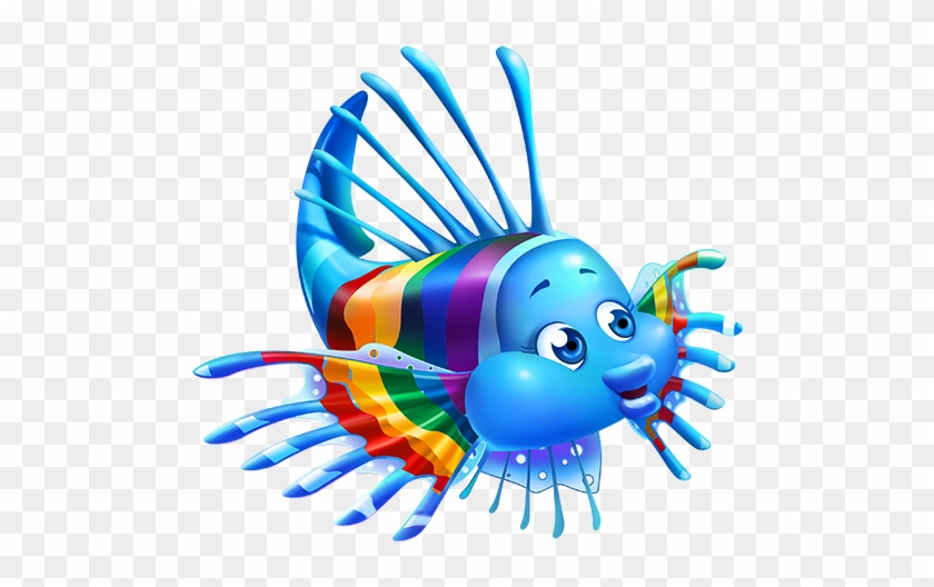 I Asked My Rainbow Fish Finfriend - Fin Fun Ranbow Reef Mermaid Tail #388675