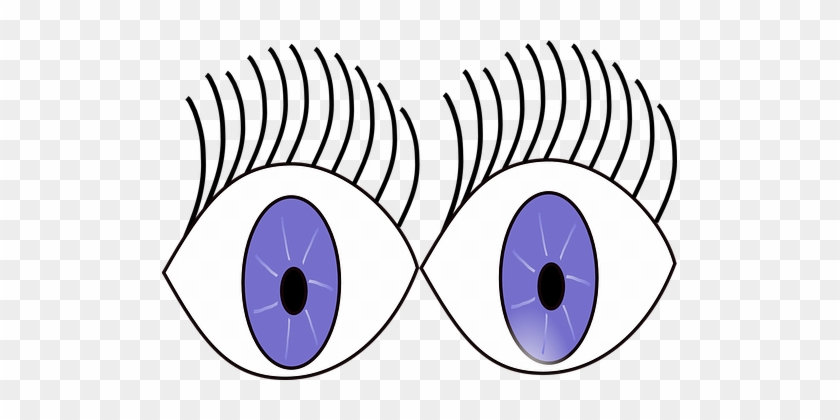 Blue Eyes Clipart Surprised Eye - Eyes Wide Open Cartoon #388676