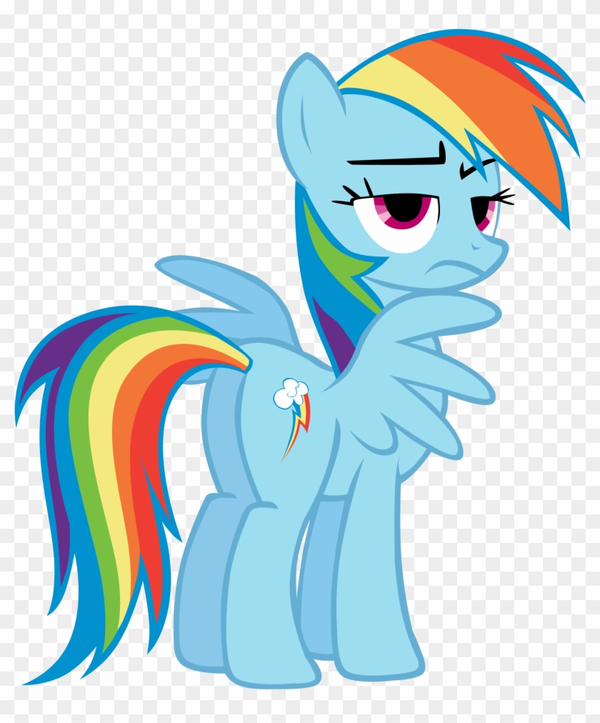 Rainbow Dash Unimpressed By Sierraex Rainbow Dash Unimpressed - Mlp Rainbow Dash Diaper #388683