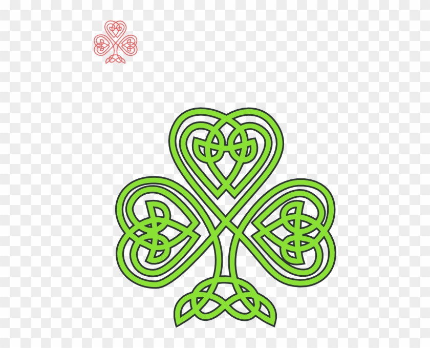 Celtic Shamrock Clip Art - Celtic Shamrock Throw Blanket #388784