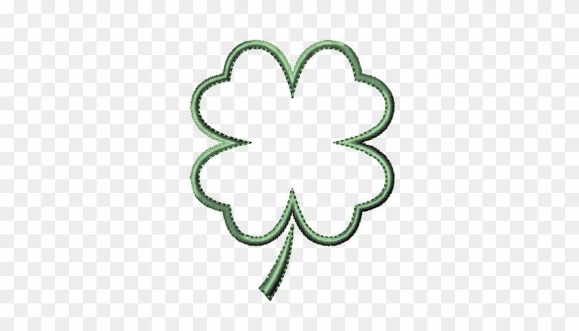 Four Leaf Clover Psd - Four Leaf Clover Outline #388792