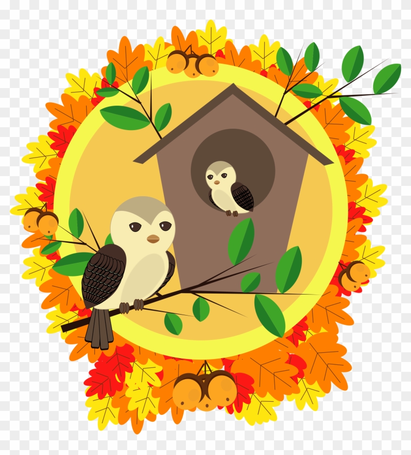Autumn Clip Art 6, - Birdhouse Cliparts #388842
