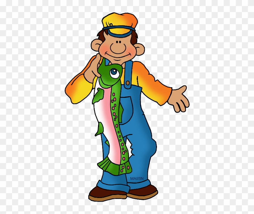 Fisherman Clipart Martin - Free Clip Art Fisherman #388852