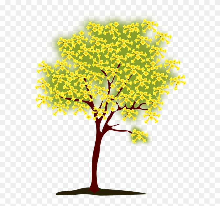 Apple Tree Clipart 29, Buy Clip Art - Tree With Yellow Leaves Clip Art #388881