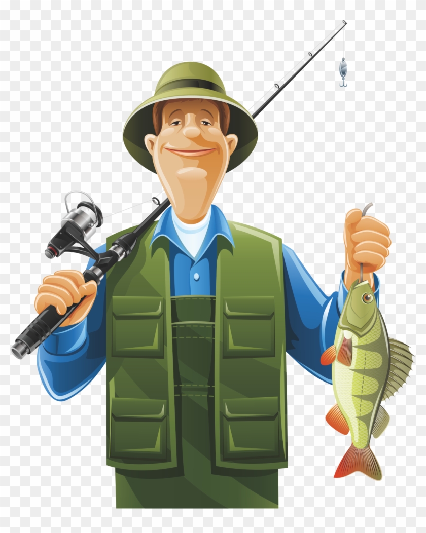 Fisherman Fishing Rod Clip Art - Jesus Was A Fisherman #388917