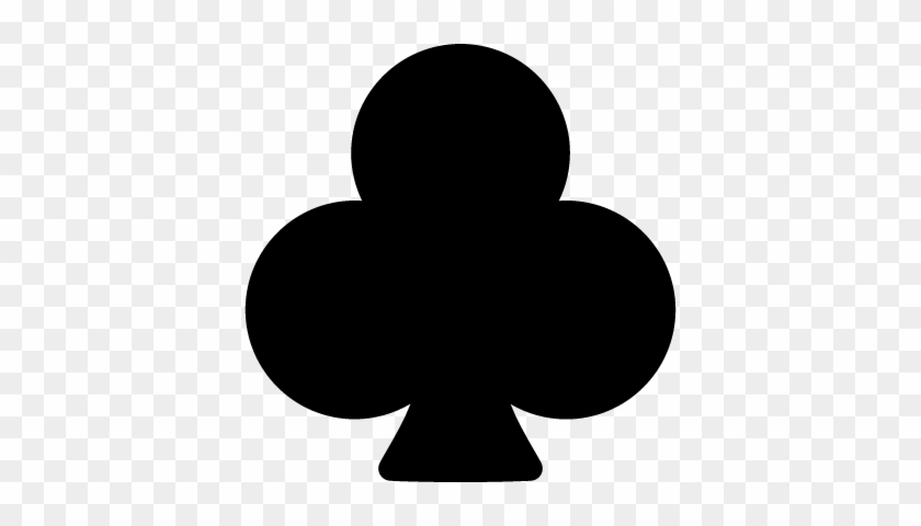 Clover Black Shape Vector - Club Clip Art #388916