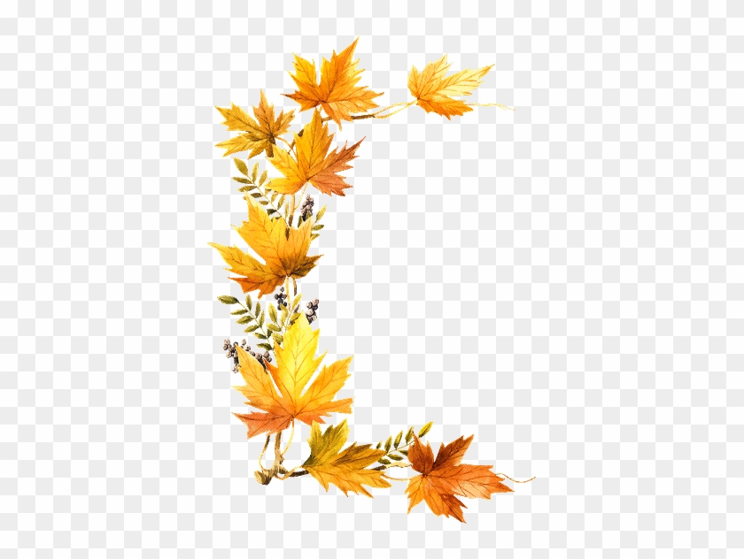 Foliage Clipart October - Fall Leaves Transparent Side Border #388949