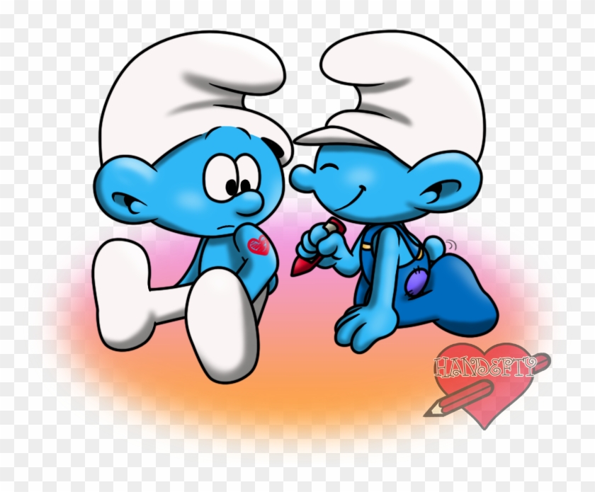Draw Smurfs How To A Smurf Picture - Handy And Hefty Smurf #389082