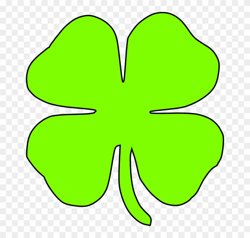 Graphic Clover, Luck, Green, Irish, Ireland 65kb - Cỏ 4 Lá Vector #389087