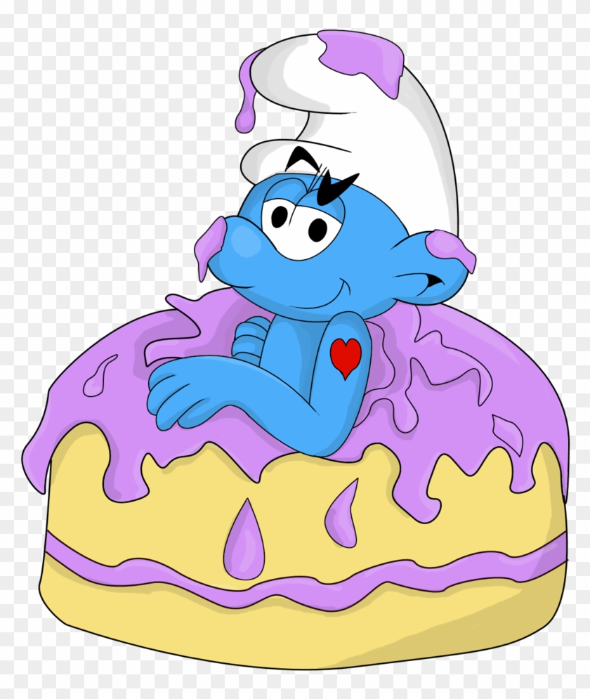 Gift Hefty Smurf Cake By Radspyro On Deviantart Rh - The Smurfs #389141
