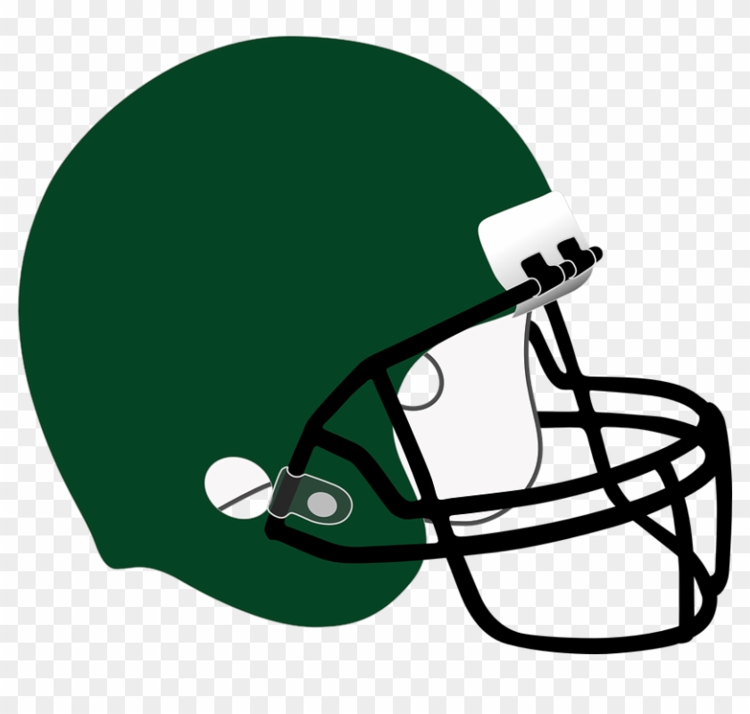 Smurf Clipart 22, Buy Clip Art - Green And Black Football Helmet #389147