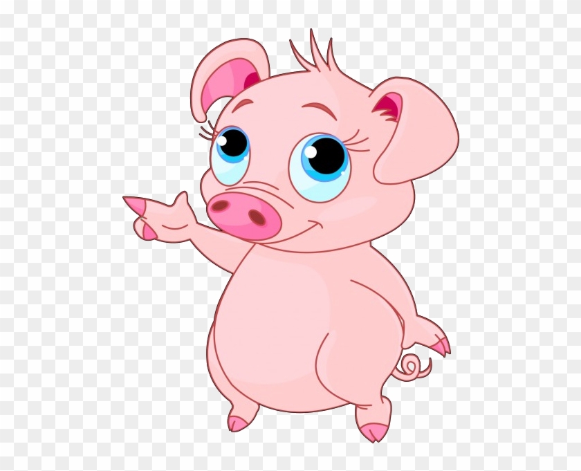 Funny Pink Cartoon Pigs Clip Art Images - Funny Pig Cartoons Png #389194
