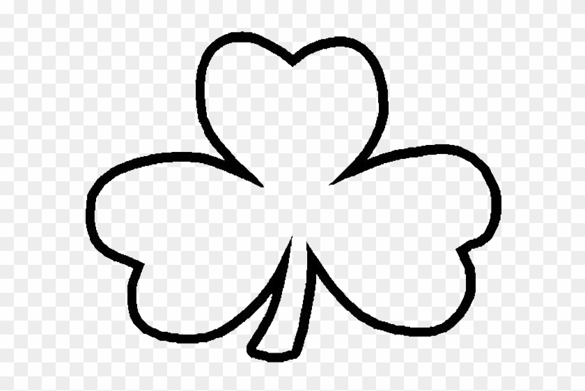 A Common Three Leaf Clover Coloring Page - St Patricks Day Templates #389254