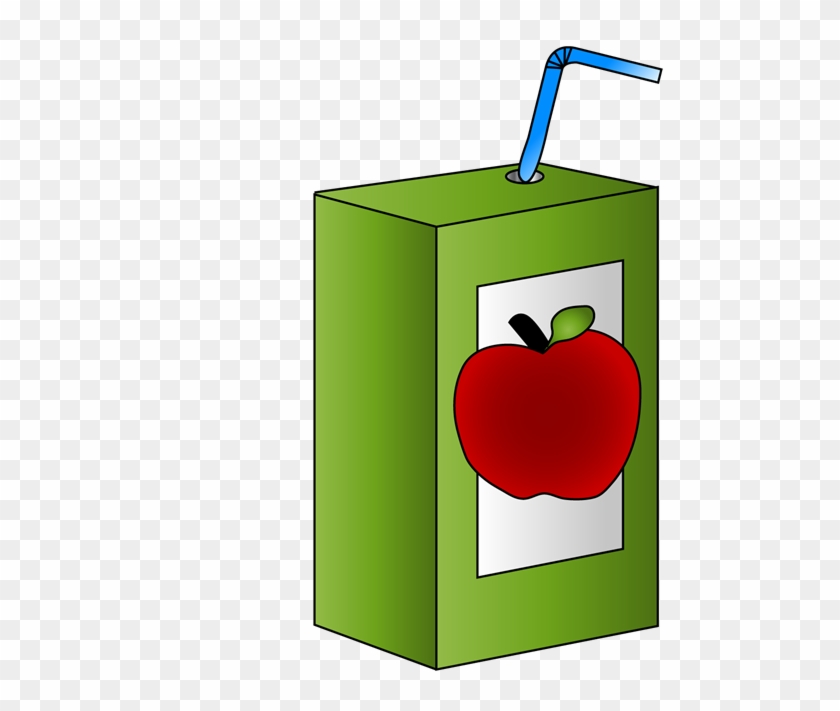 School Apple Juice Carton - Clipart Apple Juice Box #389311