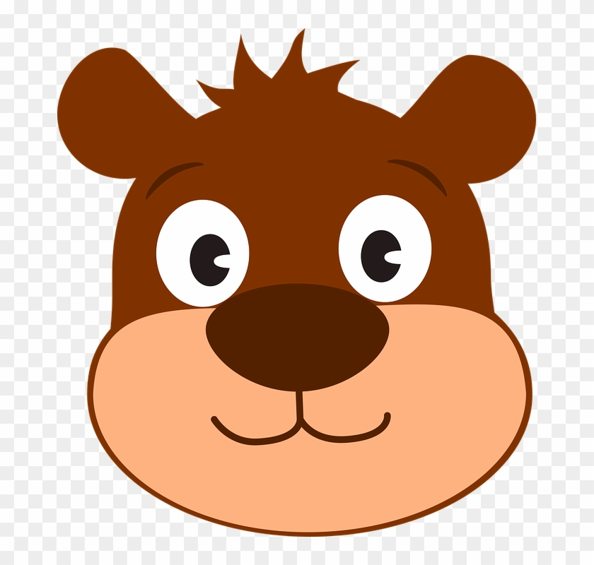 Woodland Squirrel Cliparts 23, Buy Clip Art - Face Bear Cute Clipart #389313
